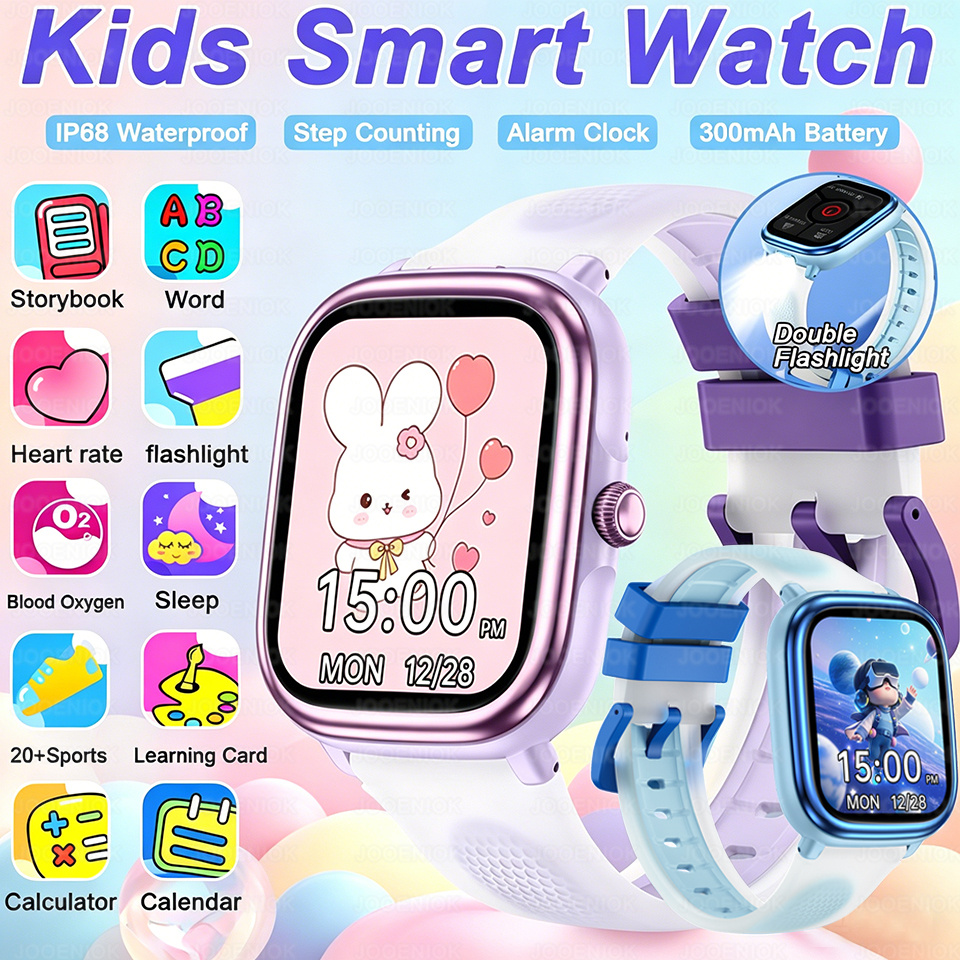 Smartwatch Watches Birthday Gift For Boys - 2026년형 새로운 스마트워치 어린이용 손전등 학습