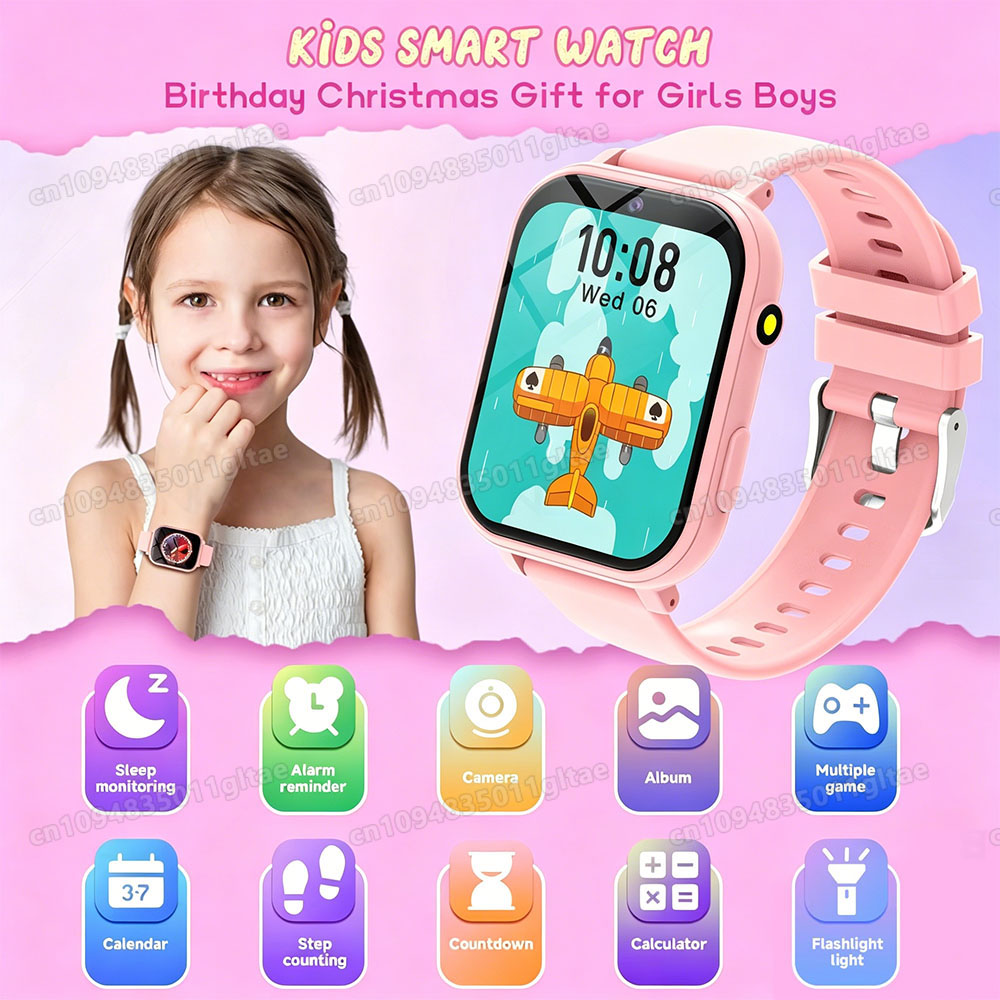 Smartwatch Watches Birthday Gift For Boys - 어린이용 새로운 스마트워치 HD 카메라 플래시라이트
