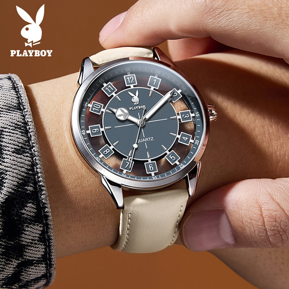 Smartwatch Branded Watches For Men - PLAYBOY 3137 남성용 브랜드 쿼츠 무브먼트