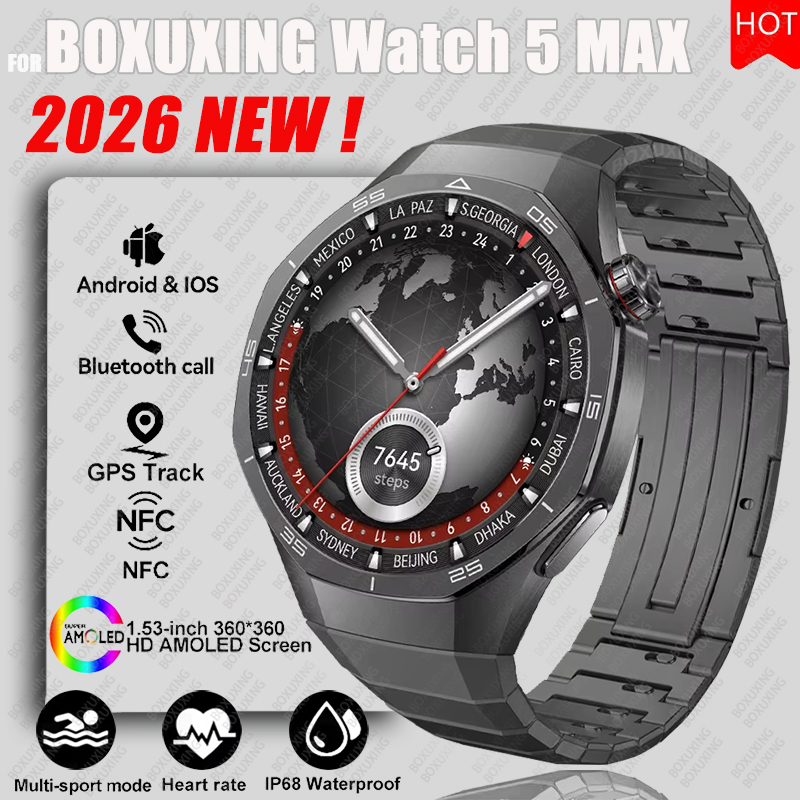 Smartwatch Health Watches For Women - 2026 신형 BOXUXING 워치 5 MAX
