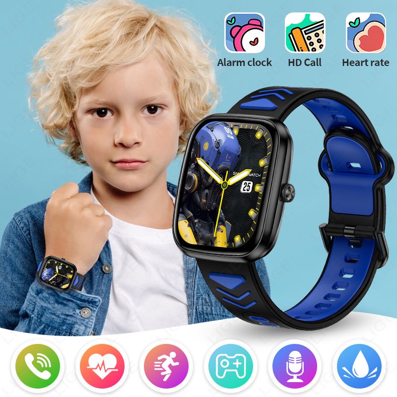 Smartwatch Watches Birthday Gift For Boys - LIGE 2026 어린이용 스마트워치, BT 통화,