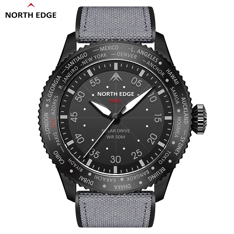 Solar Powered Watch - NORTH EDGE 2024 MACH 태양광 쿼츠