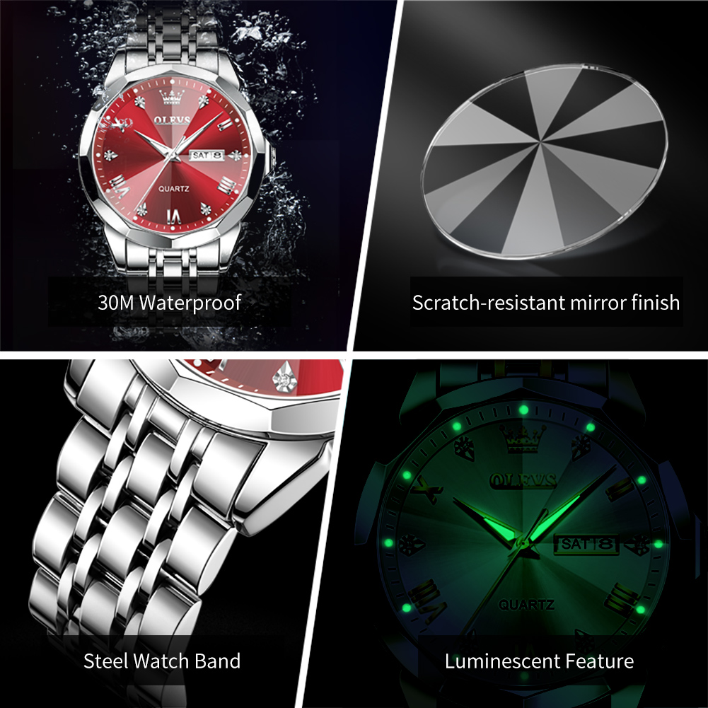 OLEVS 브랜드 오리지널 비즈니스 남성용 쿼츠 시계  - Smartwatch Watches For Men Brands 리뷰 및 가격