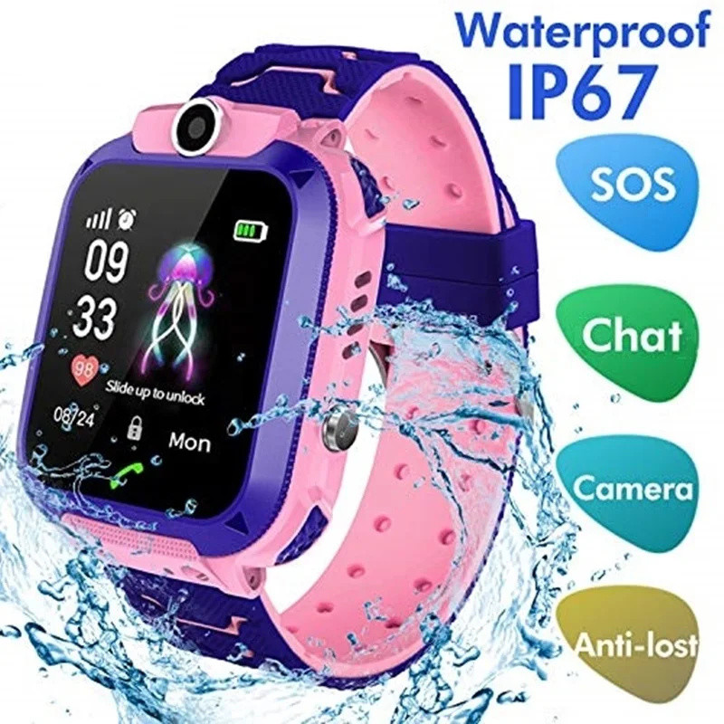 2G 어린이 스마트 시계 SOS 통화 LBS 위치 어린 - Smartwatch Watches Birthday Gift For Boys 리뷰 및 가격