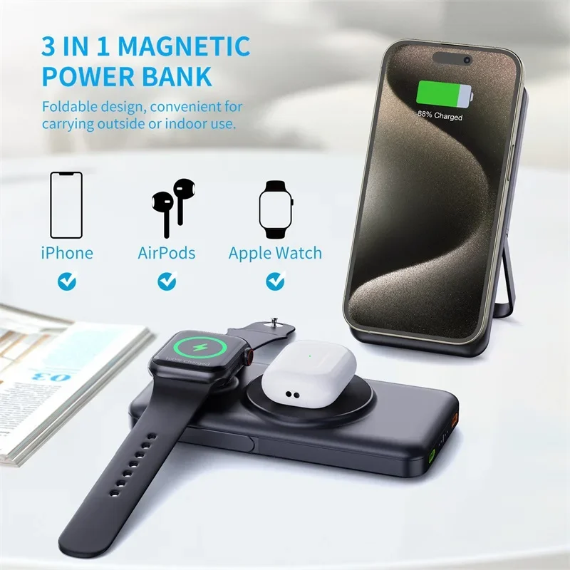 애플워치 3-in-1 10000mAh 무선 보조배터리  - Watch Watch Xs 리뷰 및 가격