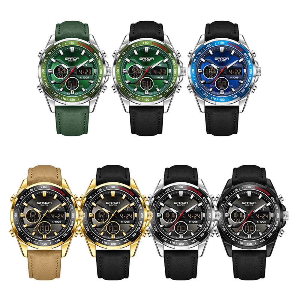 SANDA 럭셔리 크로노그래프 남성 시계 탑 브랜드 스 - Smartwatch Branded Watches For Men 리뷰 및 가격