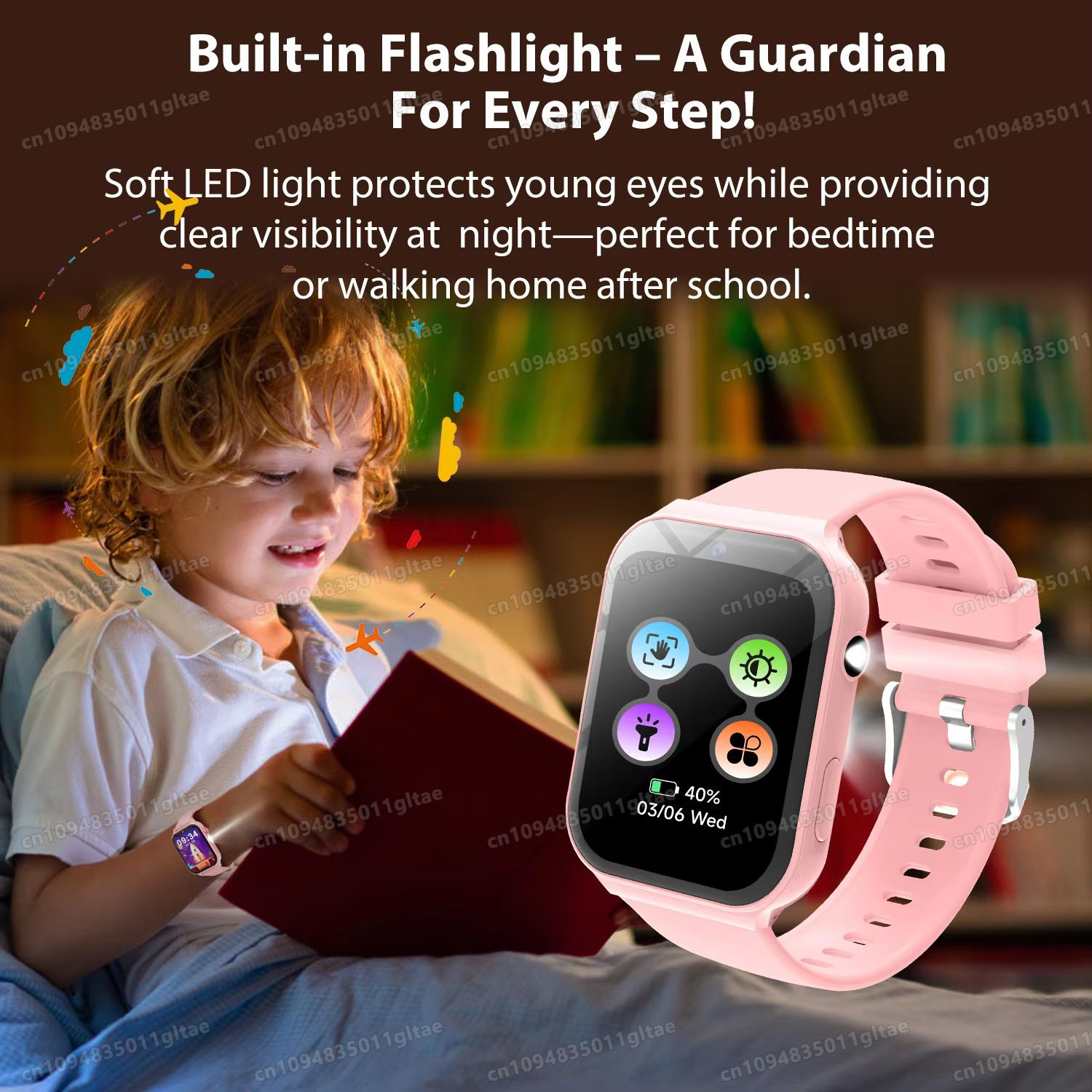 어린이용 새로운 스마트워치 HD 카메라 플래시라이트 학 - Smartwatch Watches Birthday Gift For Boys 리뷰 및 가격