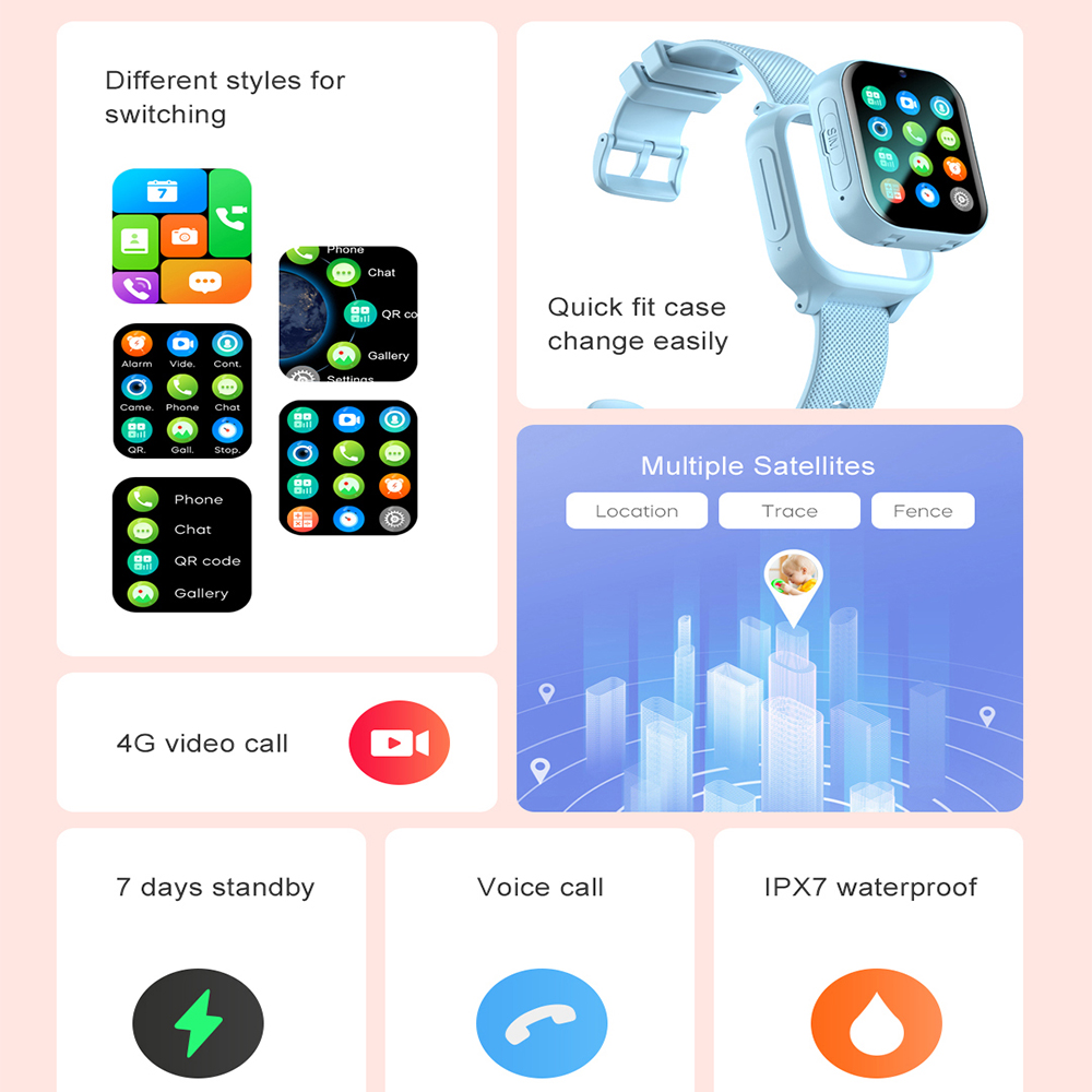 스마트워치 키즈 4G GPS WIFI 영상통화 SOS  - Smartwatch Watches For Kid Girl 리뷰 및 가격