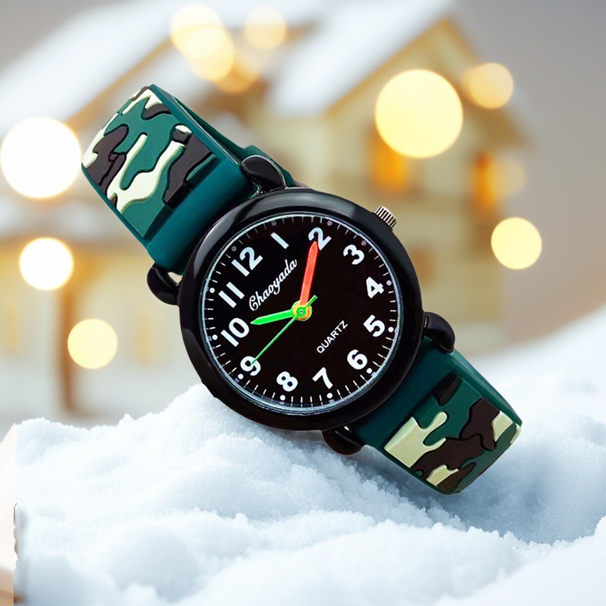 어린이 소년 gilrs 아날로그 석영 손목 시계 위장  - Smartwatch Watches Birthday Gift For Boys 리뷰 및 가격