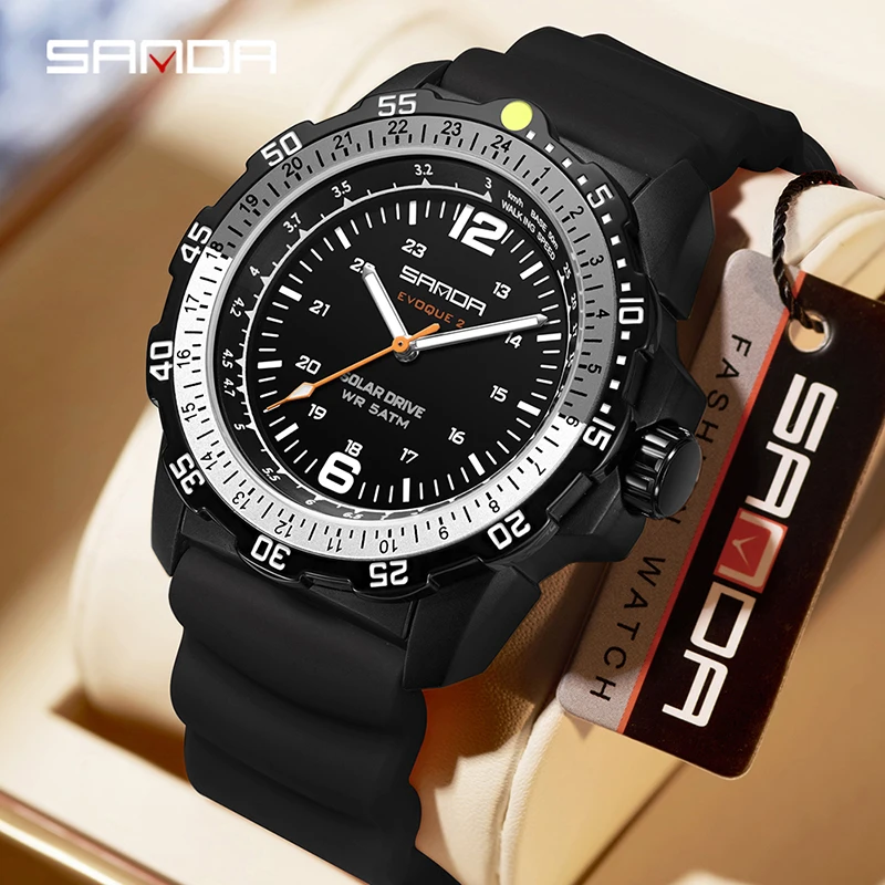 SANDA 새로운 럭셔리 남성용 태양열 시계 창의적인  - Solar Powered Watch 리뷰 및 가격