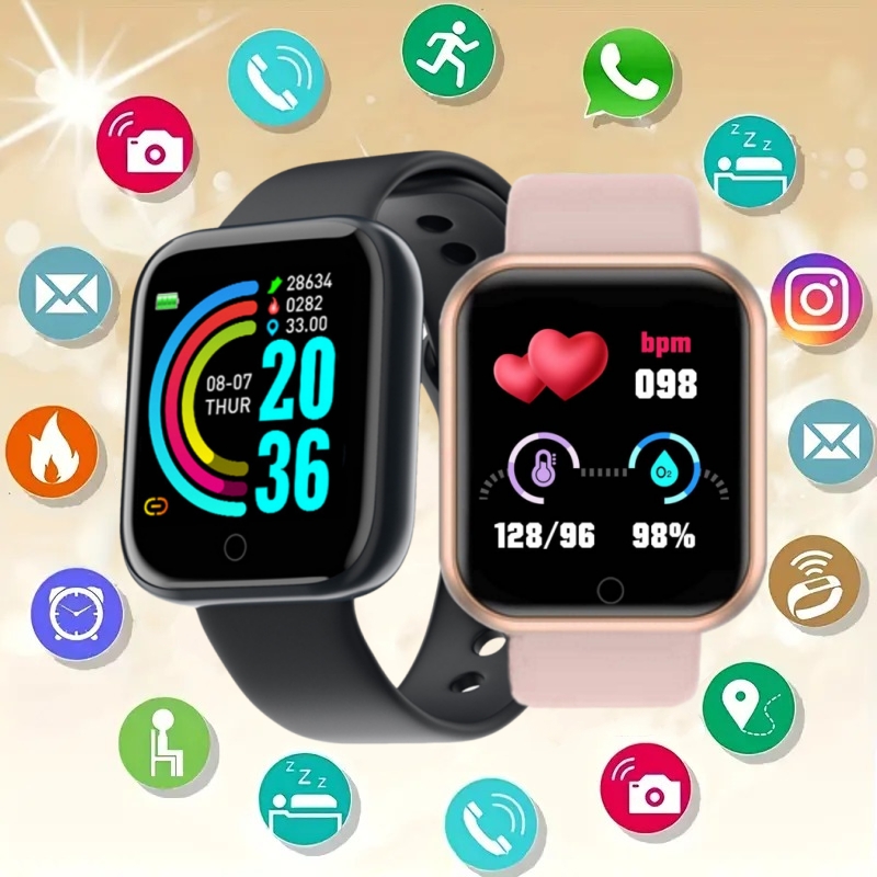 스마트 워치 메시지 알림 음악 제어 칼로리 거리 피트니 - Smartwatch Watches For Men 리뷰 및 가격