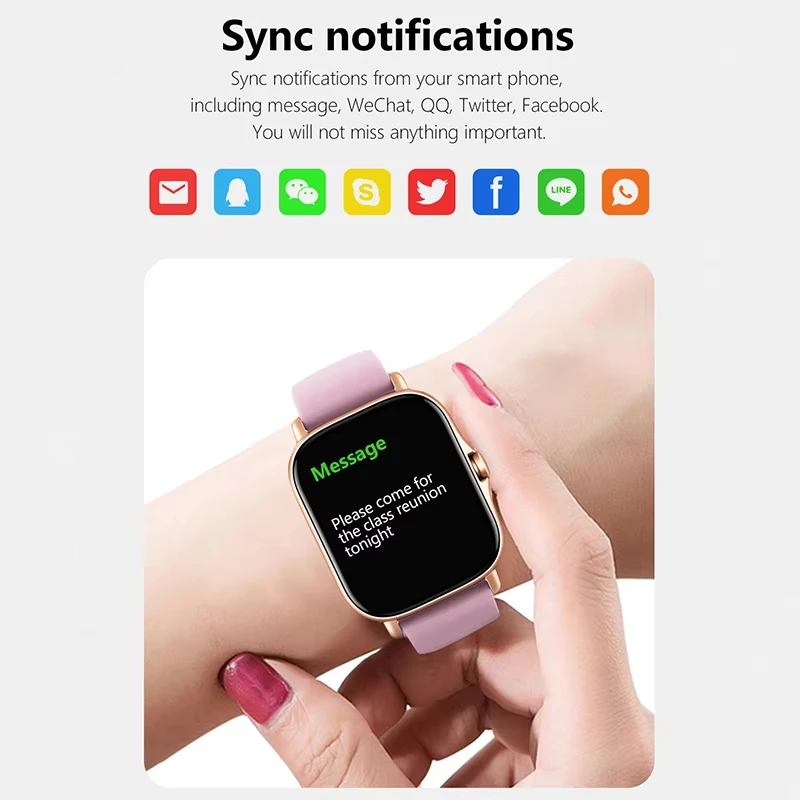 레노버 1.83 방수 스포츠 스마트워치 피트니스 트래커 - Smartwatch Health Watches For Women 리뷰 및 가격