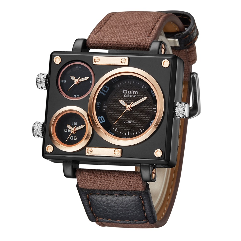 남성용 시계 최고 브랜드 럭셔리 Oulm 3595 독특 - Smartwatch Watches For Men Brands 리뷰 및 가격