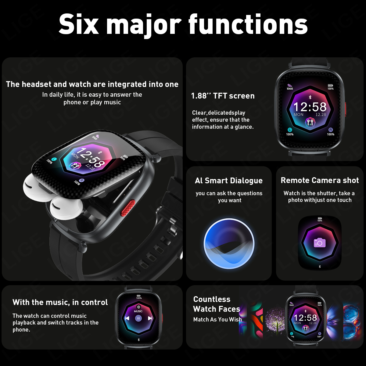 2-in-1 TWS 헤드셋 스마트워치, 1.88인치 디 - Smartwatch Noise Watches For Women 리뷰 및 가격
