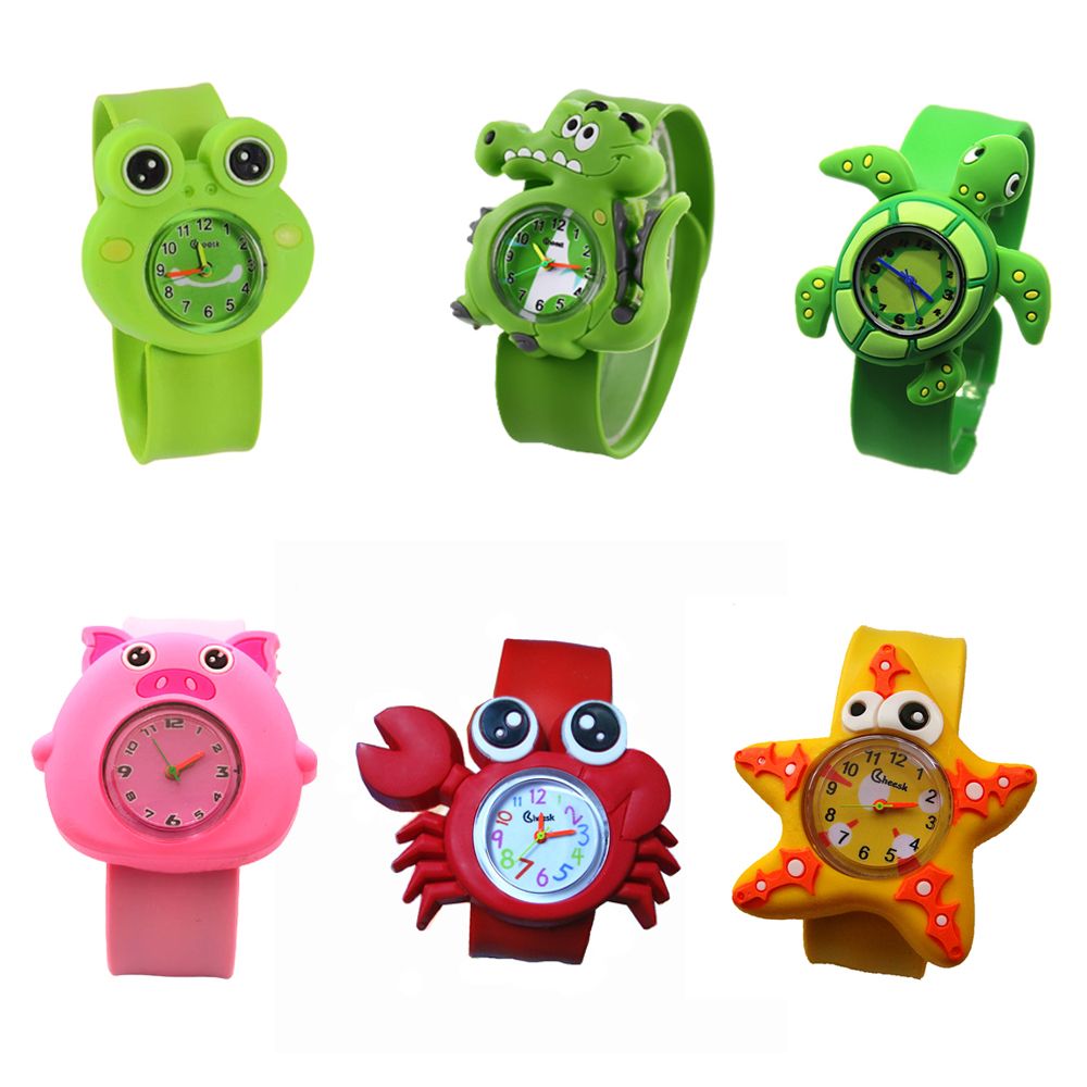 남아 여아 선물 3D 쿼츠 손목시계 귀여운 개구리 슬랩 - Smartwatch Watches Useful Gift For Boys 리뷰 및 가격