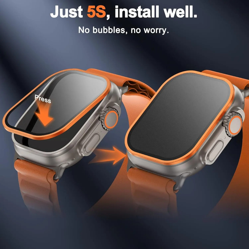 애플워치 울트라 49mm용 강화유리 티타늄 메탈 프레임 - Smartwatch Watches For Men 리뷰 및 가격