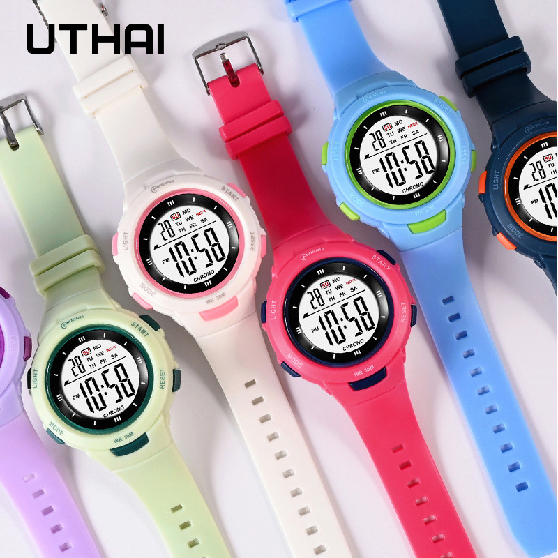 UTHAI 어린이 시계 스포츠 패션 빛나는 방수 알람  - Smartwatch Watches For Kid Girl 리뷰 및 가격